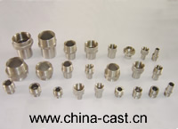 Lost wax cast threaded fitting